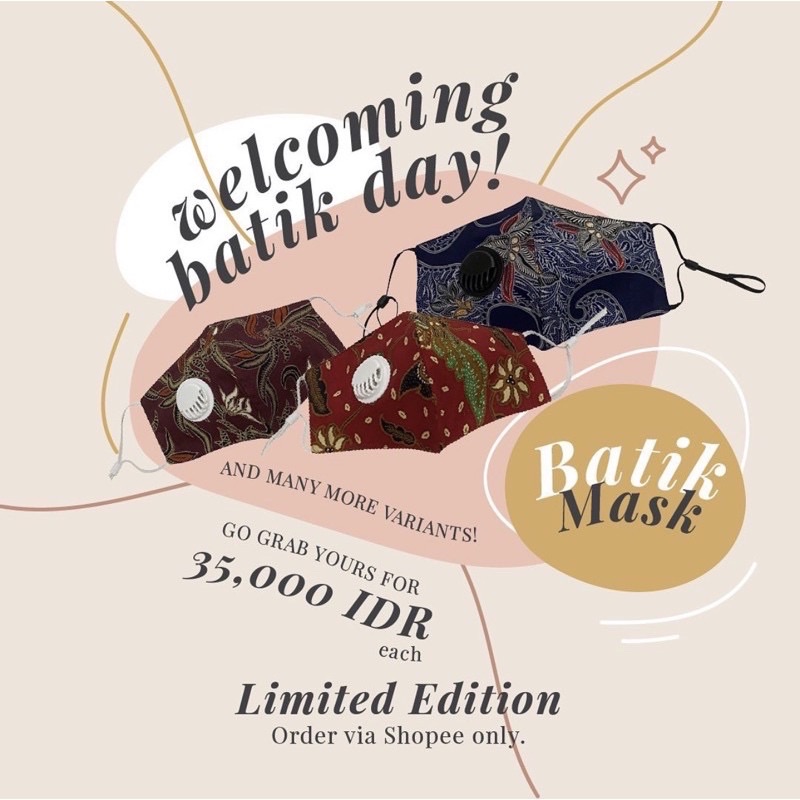 Masker Batik Premium (Model Duckbill)