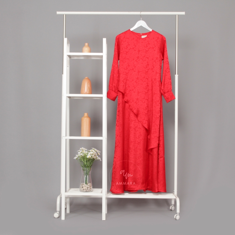 Elegant Long Dress - Red