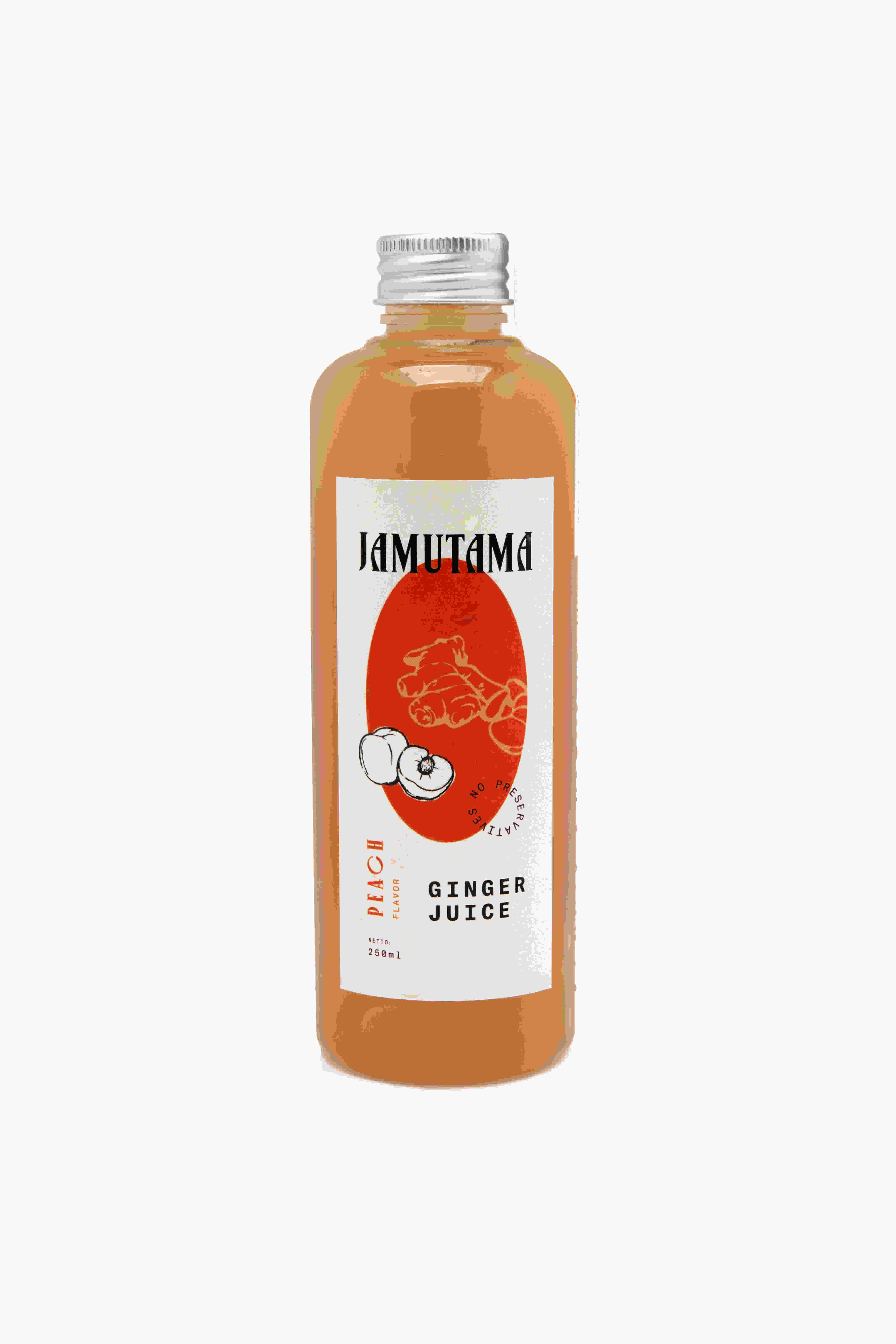Jamutama Ginger Juice Peach Flavor / Jahe Rasa Persik (250ml)