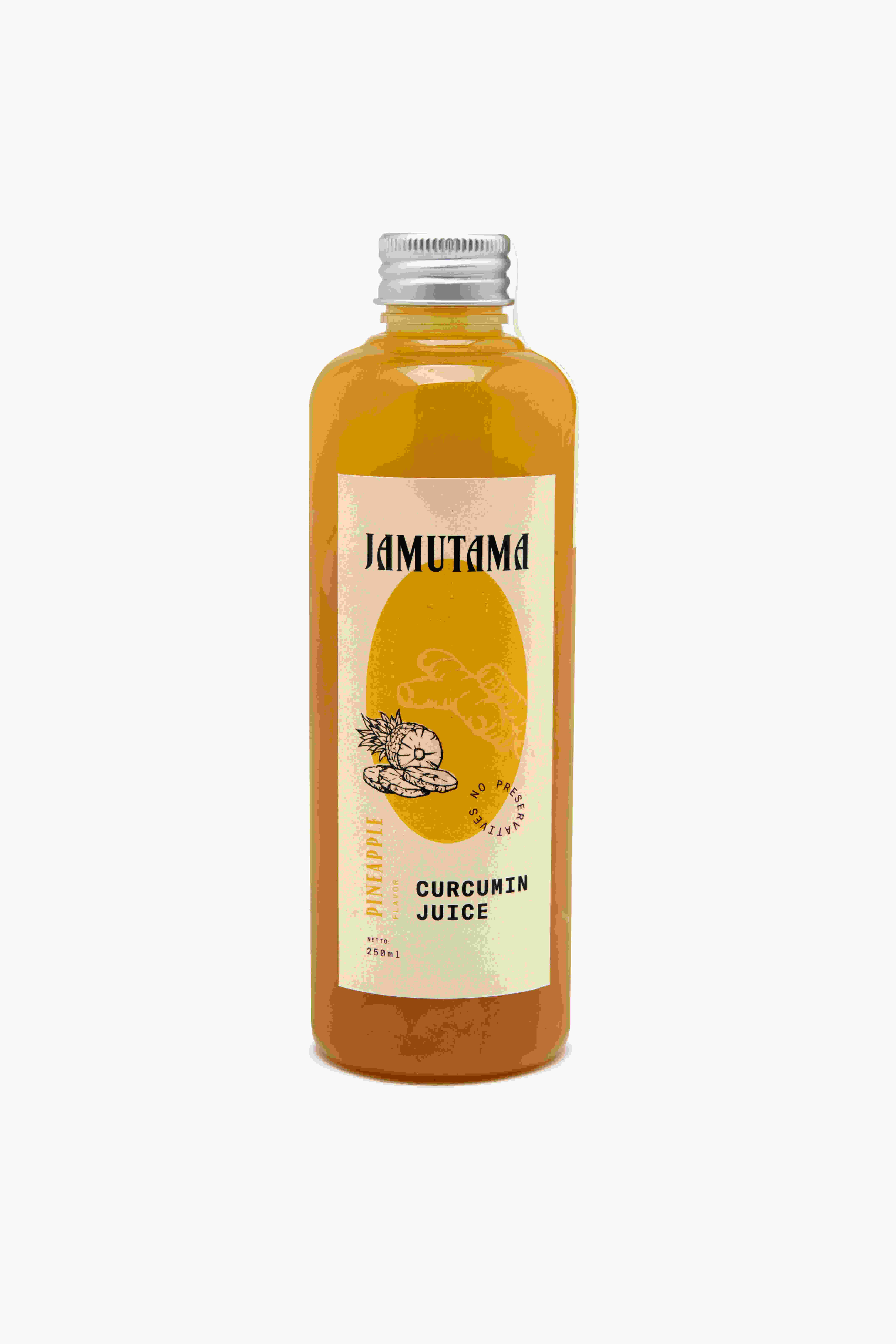 Jamutama Curcumin Juice Pineapple / Kunyit Nanas (250ml)
