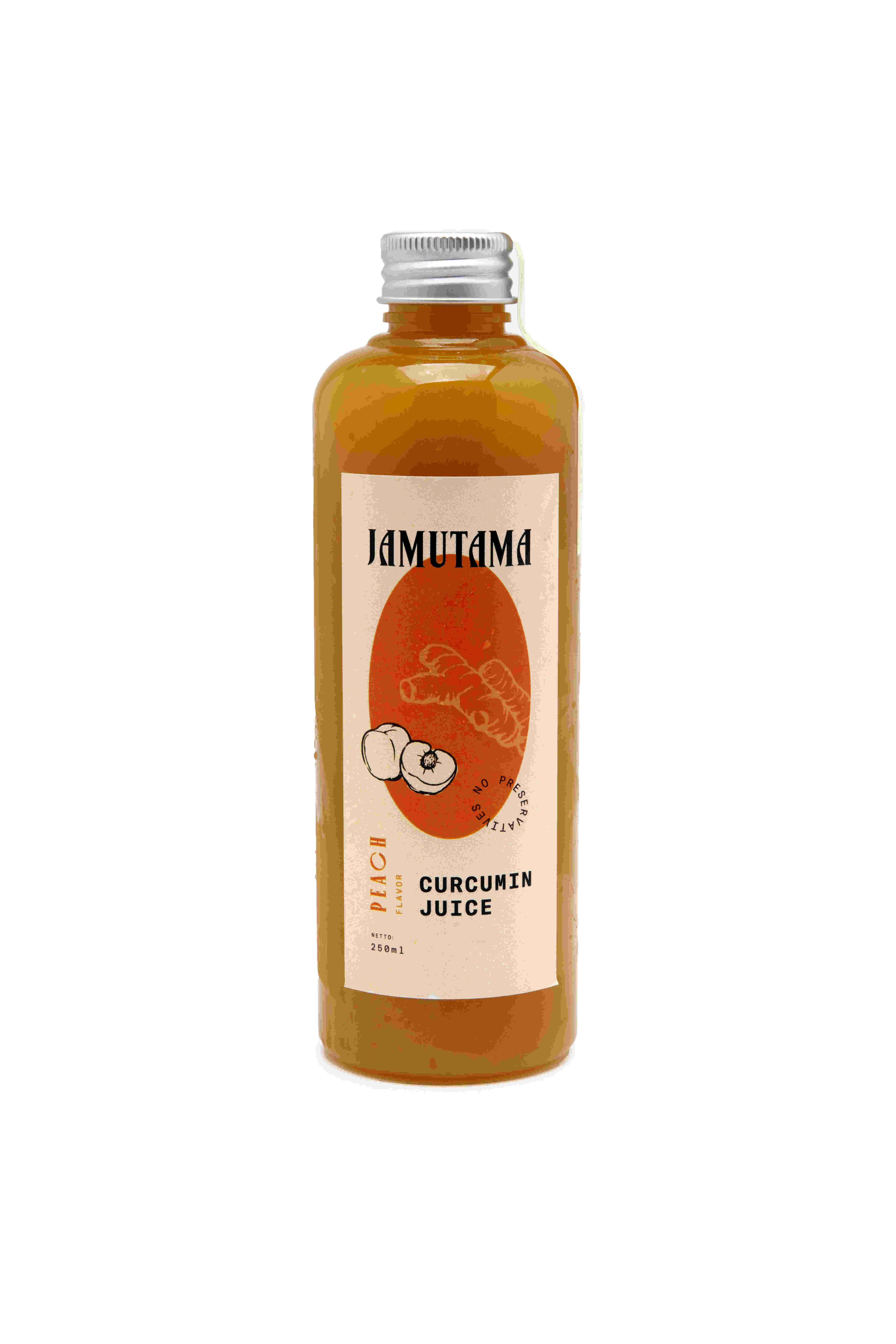 Jamutama Curcumin Juice Peach / Kunyit Persik (250ml)