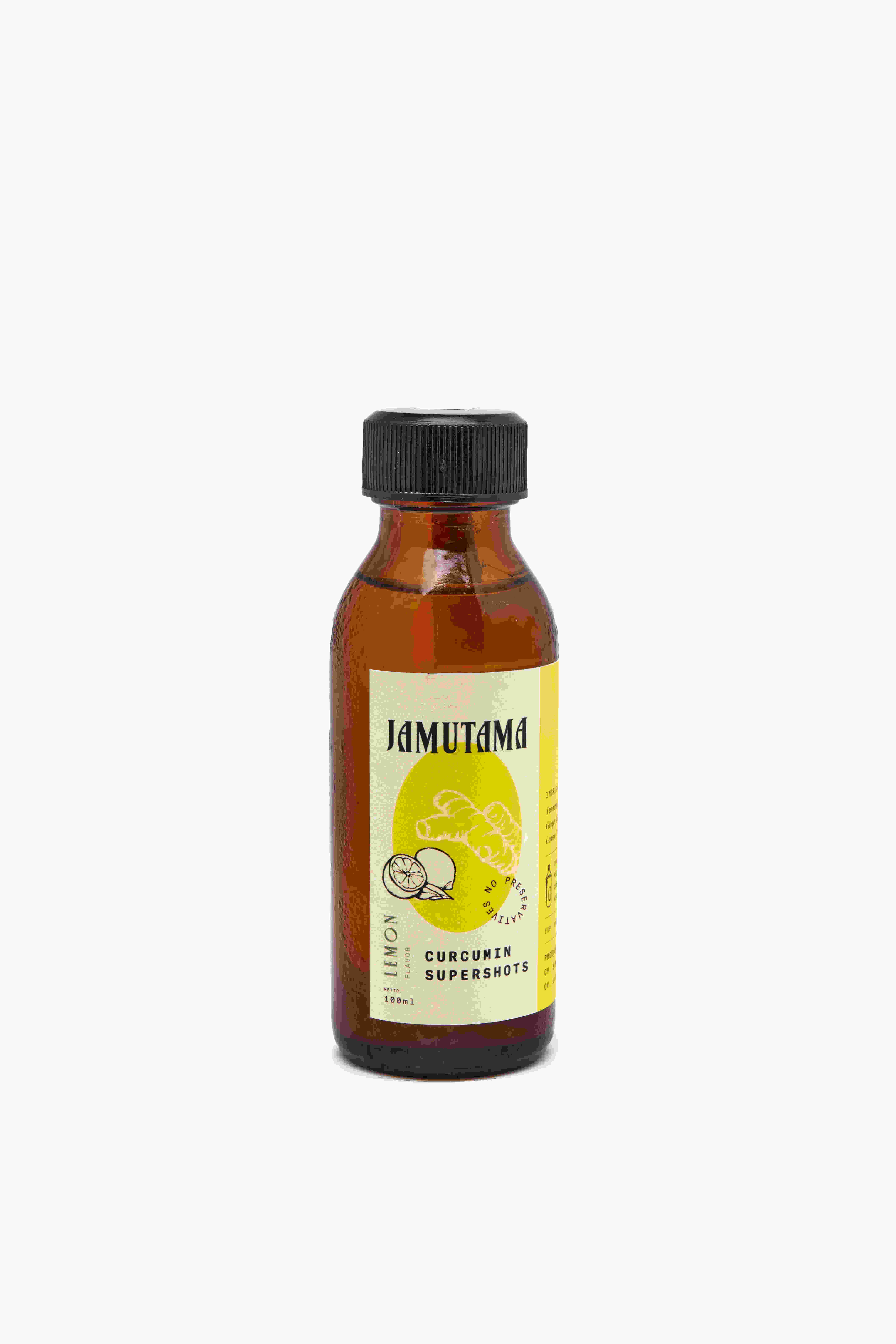 Jamutama Curcumin Supershots Lemon / Kunyit Lemon (100ml)