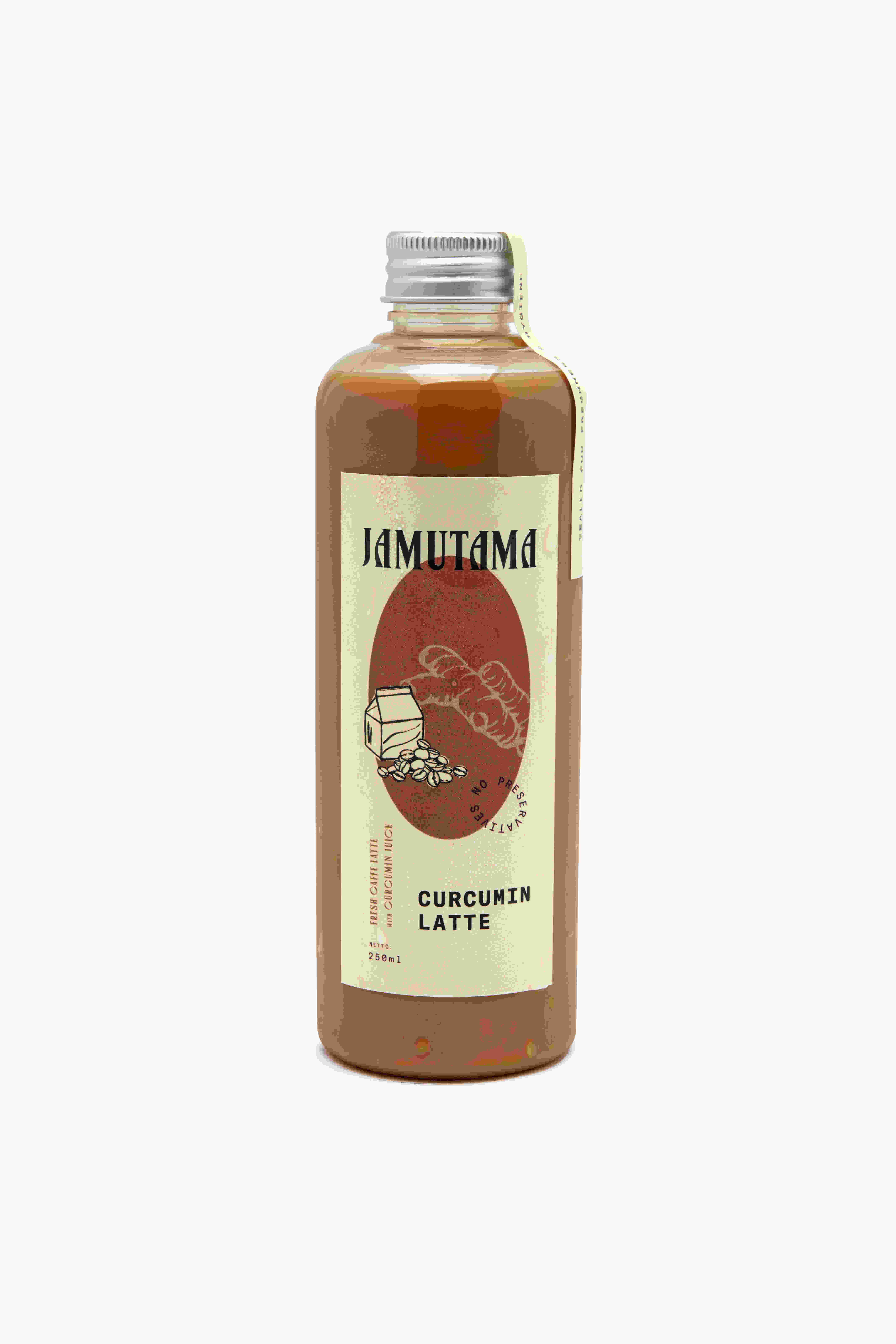 Jamutama Curcumin Latte / Kopi Susu Kunyit (250ml)