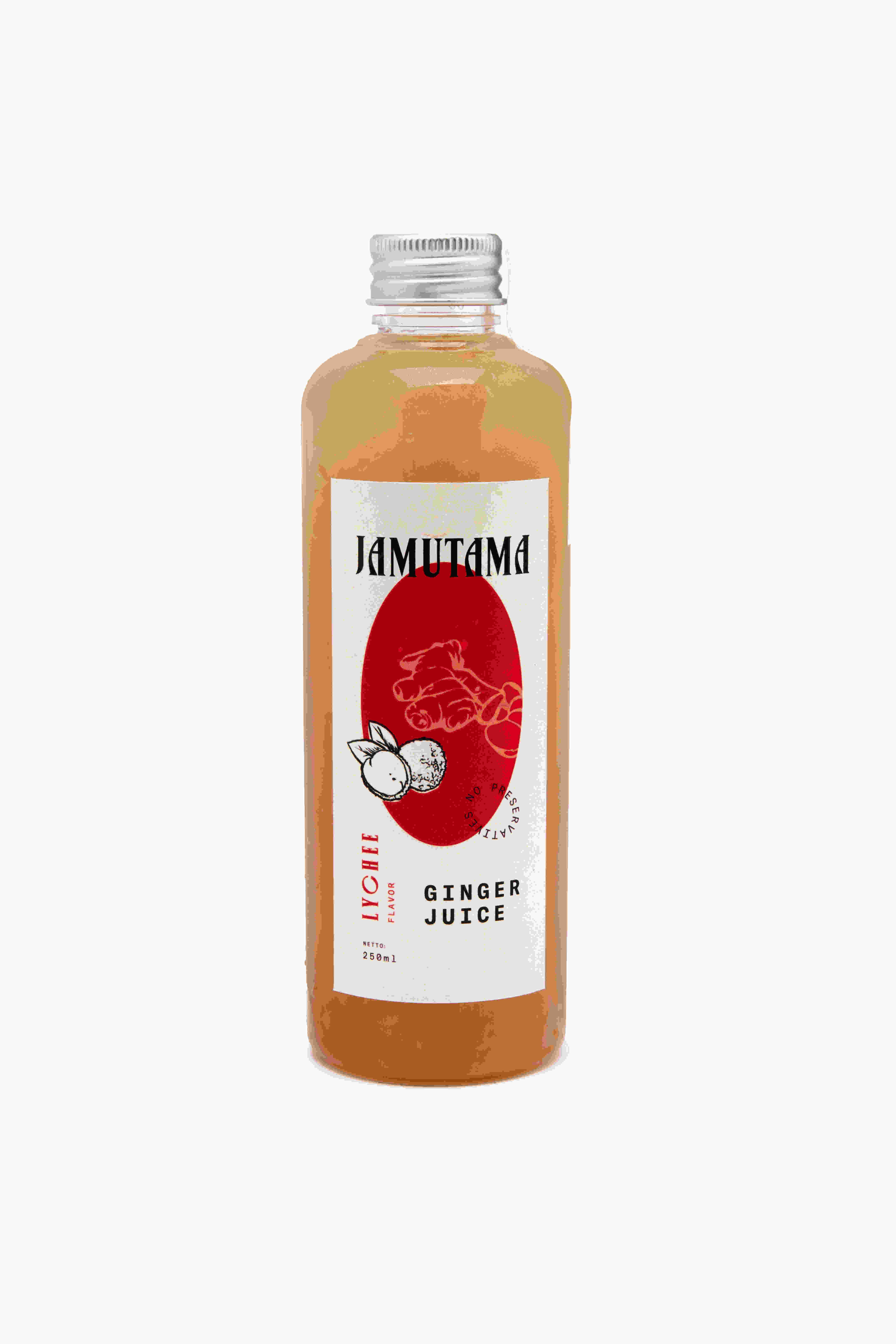 Jamutama Ginger Juice Lychee Flavor / Jahe Rasa Leci (250ml)
