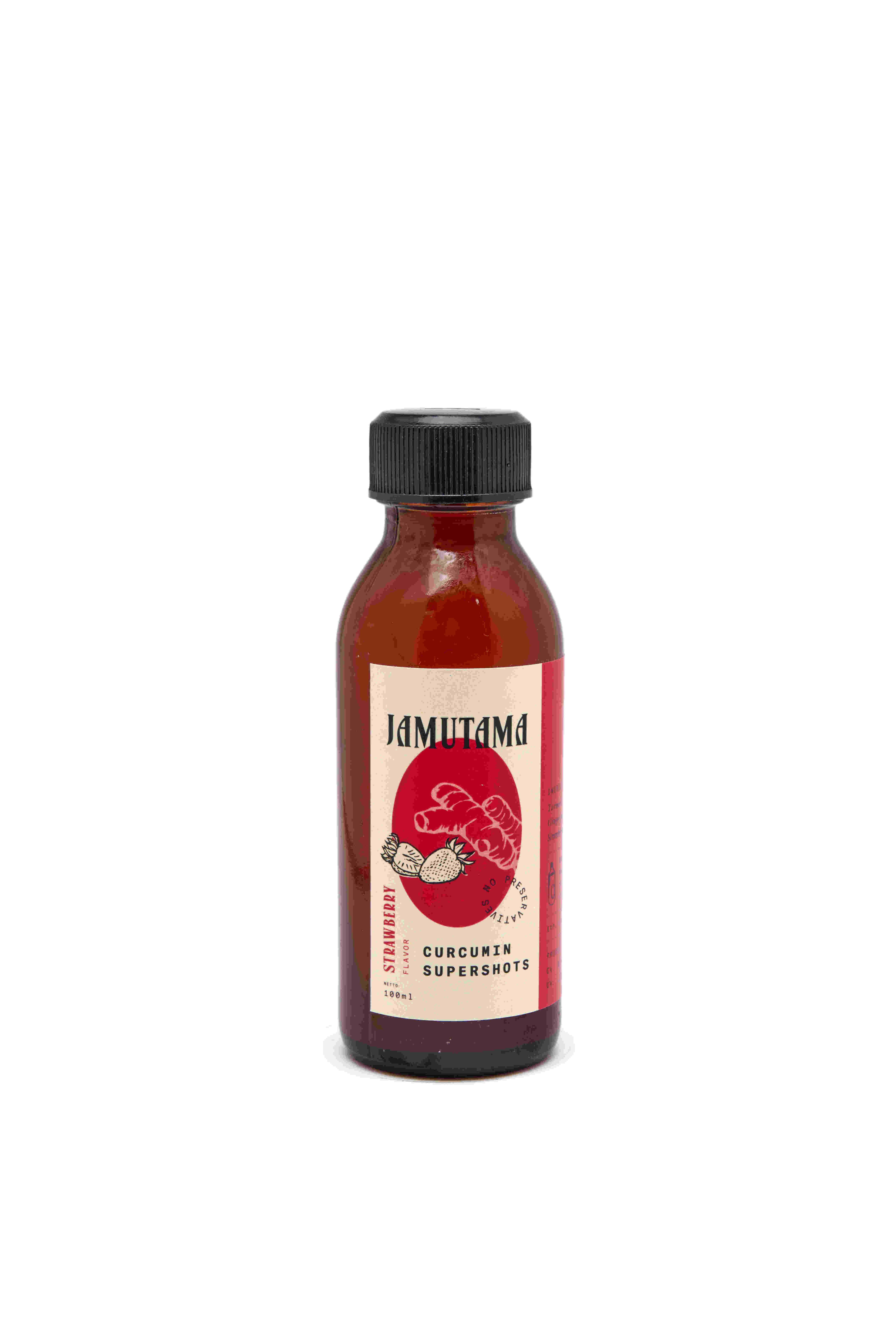 Jamutama Curcumin Supershots Strawberry / Kunyit Stroberi