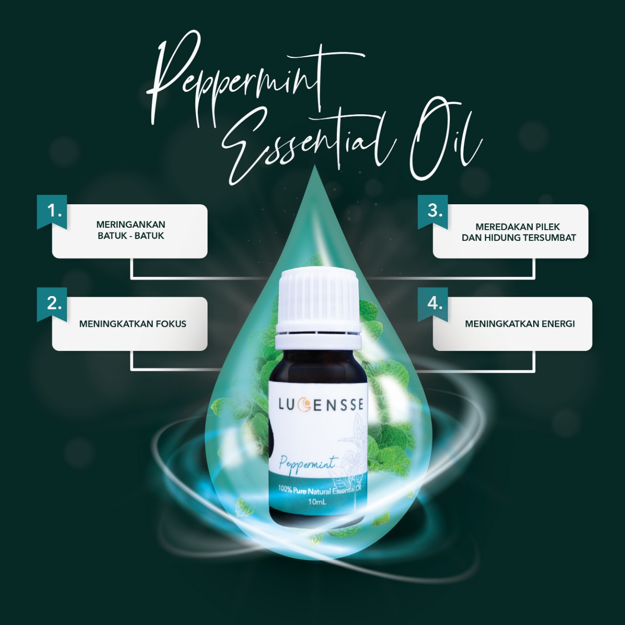 Lucensse Peppermint Essential Oil 10 Ml